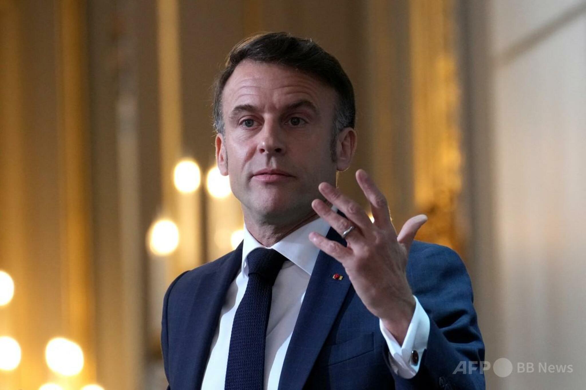 マクロン仏大統領、ウクライナに領土譲歩求める：現実受け入れを促す