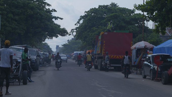 コンゴ民主共和国で重度のマラリアが確認された様子